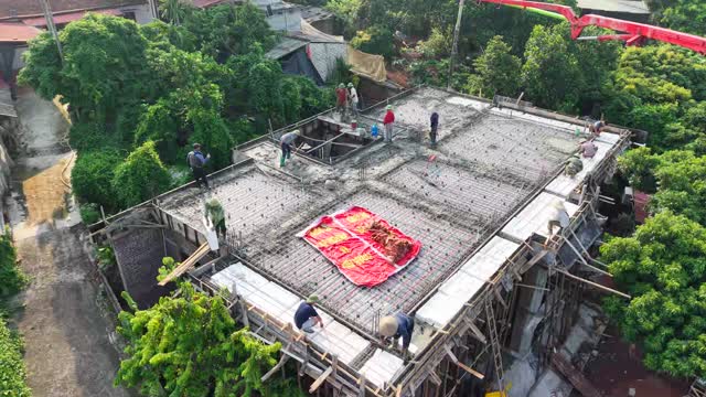 Roof Casting Amid Trees