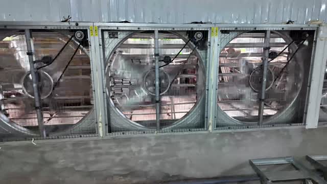 Barn Ventilation Fans Closeup