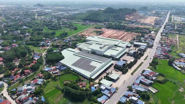 Drone View Rural Industrial Zone