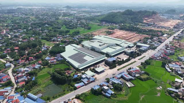 Drone View Rural Industrial Zone