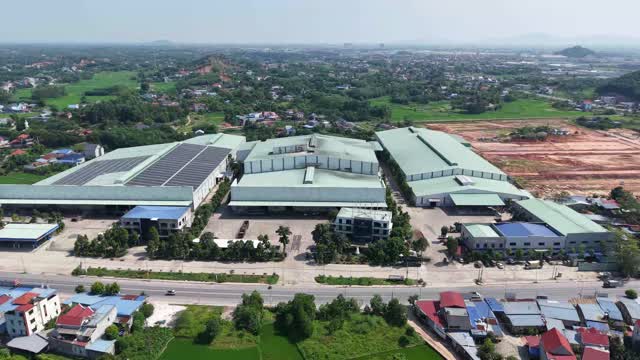 Drone View Industrial Complex