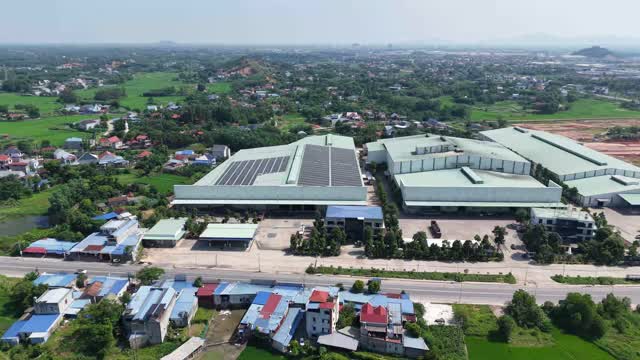 Rural Factory From Above