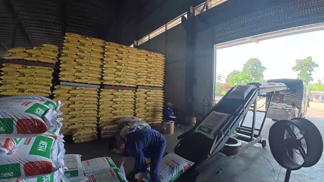 Yellow Feed Sack Storage