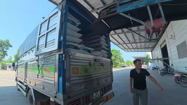 Feed Delivery Truck Dock