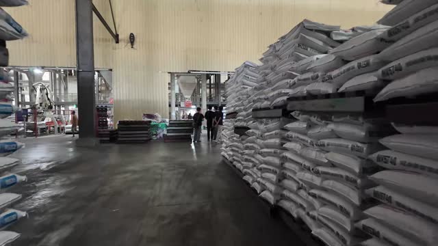 Warehouse Feed Storage Aisle