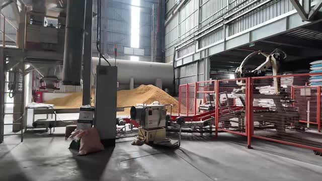 Feed Mill Grain Pile Interior
