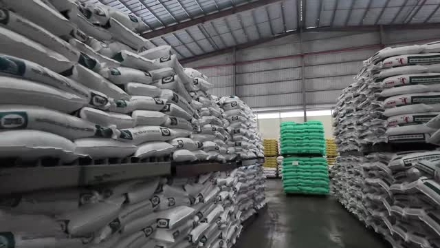 Aisle Between Feed Stacks