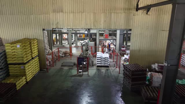 Agricultural Warehouse Interior View