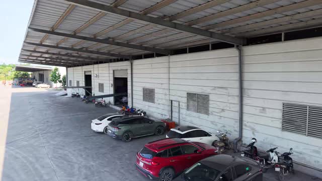 Covered Warehouse Parking Area