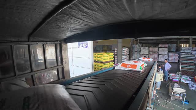 Feed Delivery Truck Loading