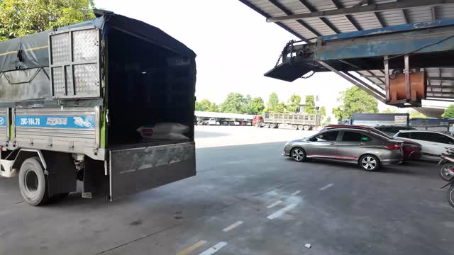 Truck At Loading Yard