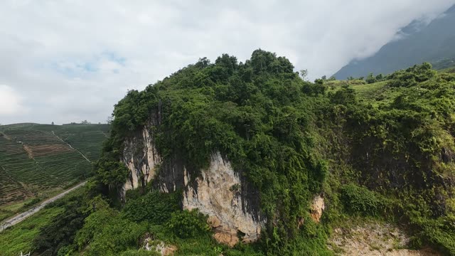Karst Outcrop Over Tea Hills