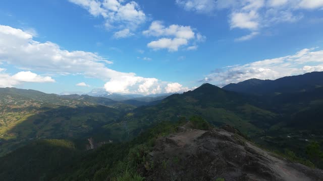 Mountain Ridge Under Blue Sky