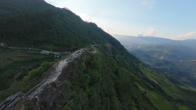 Ridge Trail Above A Wide Valley