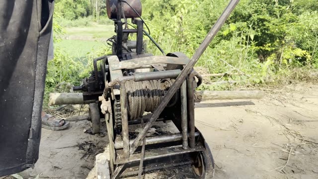 Winch Drum And Cable