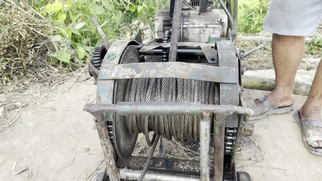 Winch Drum Close Up