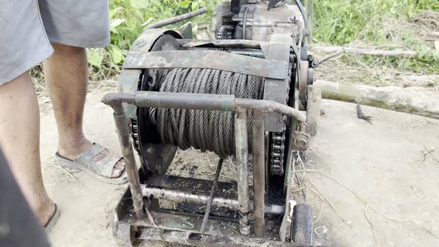 Cable On The Winch Drum