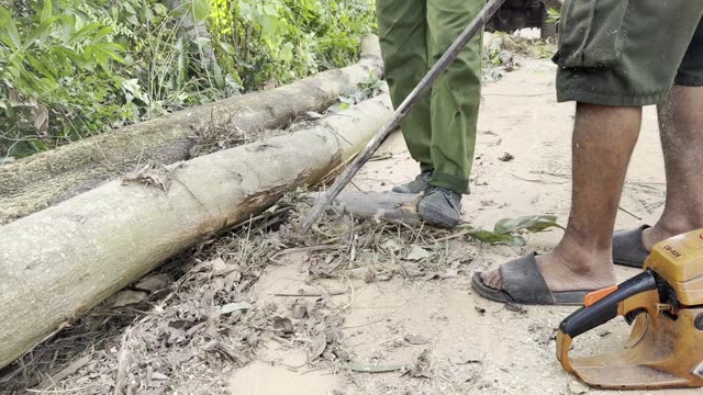 Moving Logs With A Bar