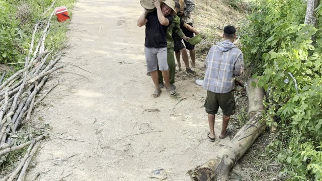 Carrying A Log Uphill