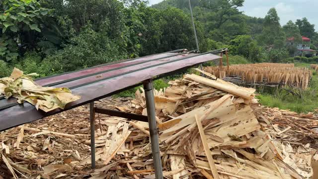 Wood Scrap Chute At Sawmill