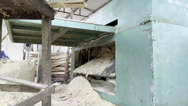 Sawdust Chute On Wood Machine