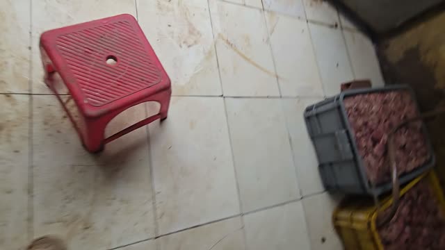 Red Stool By Crates