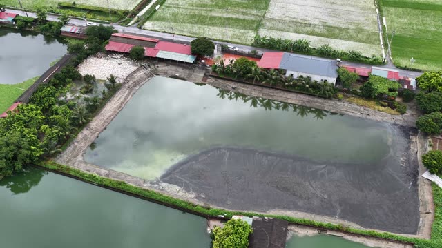 Aerial View Of Duck Farm