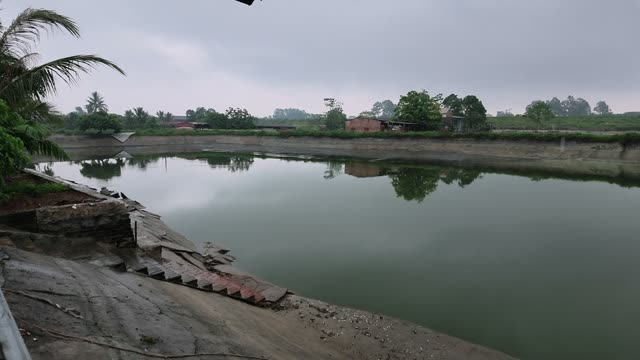 Water Valve At Duck Farm Pond