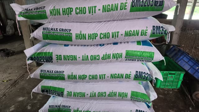 Duck Feed Bags Close Up