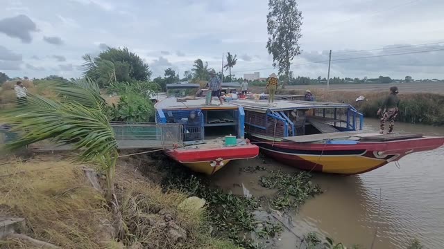 Boats On A Rural River