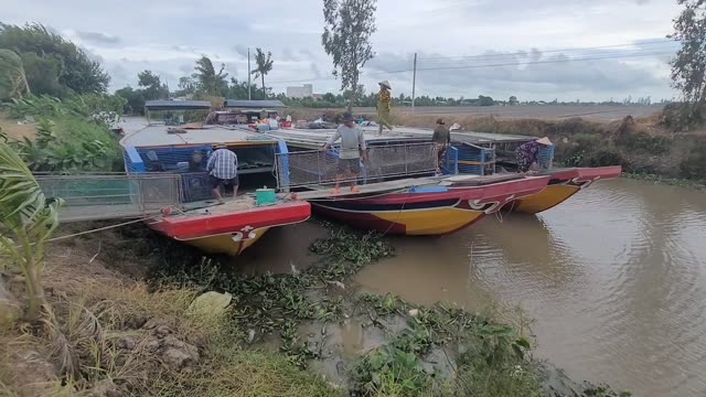 Boats On A Rural River