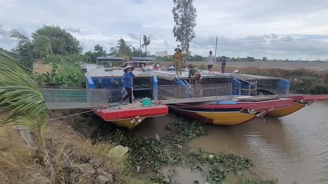 Boats On A Rural River