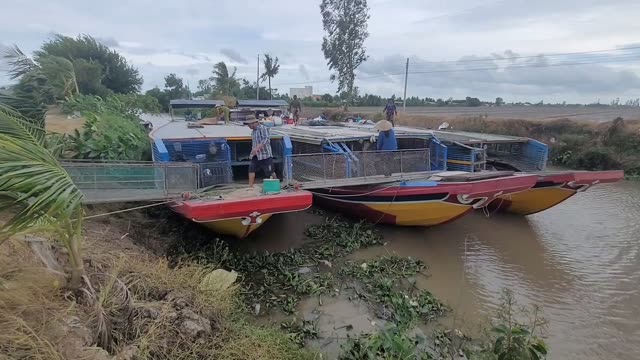 Boats On A Rural River