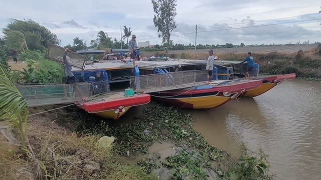Boats On A Rural River
