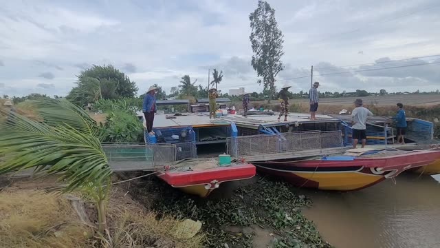 Boats On A Rural River