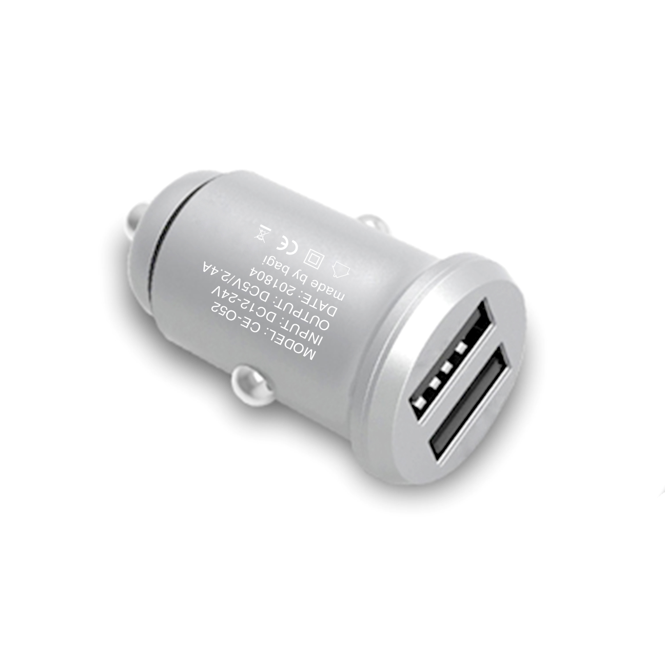 Củ sạc ô tô 2 ổ cắm USB QC3.0 Bagi chính hãng CC-O52n